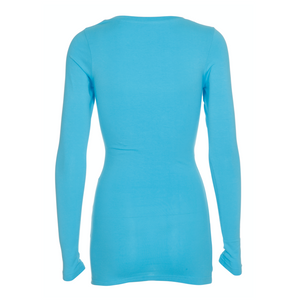 Langærmet stretch dame tee - Flere farver (ST402)