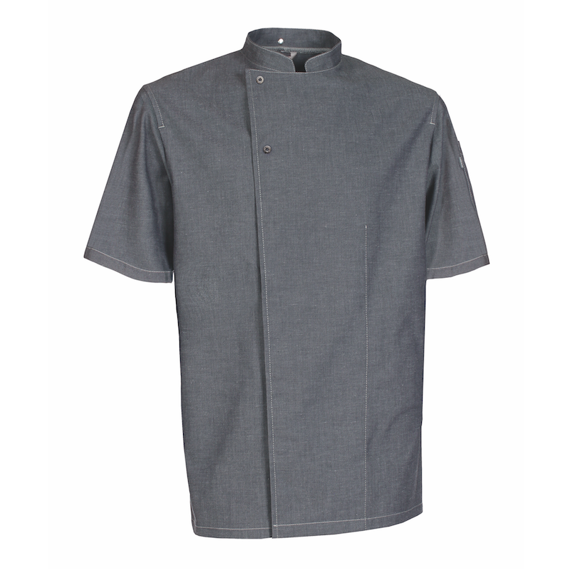 NYBO Unisex Kokkejakke m. korte ærmer - Grå (501001100)