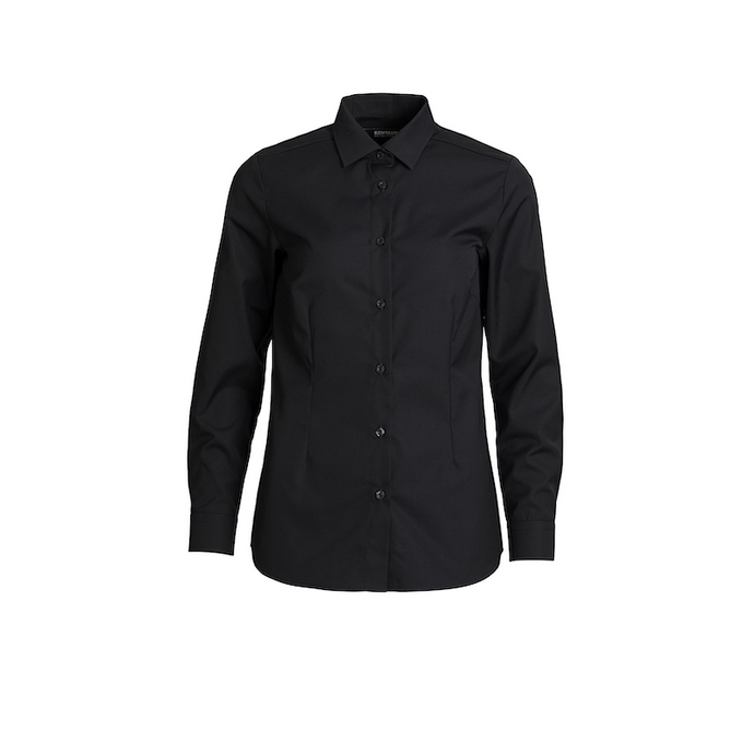 Kentaur dame skjorte modern fit - Sort (15470)