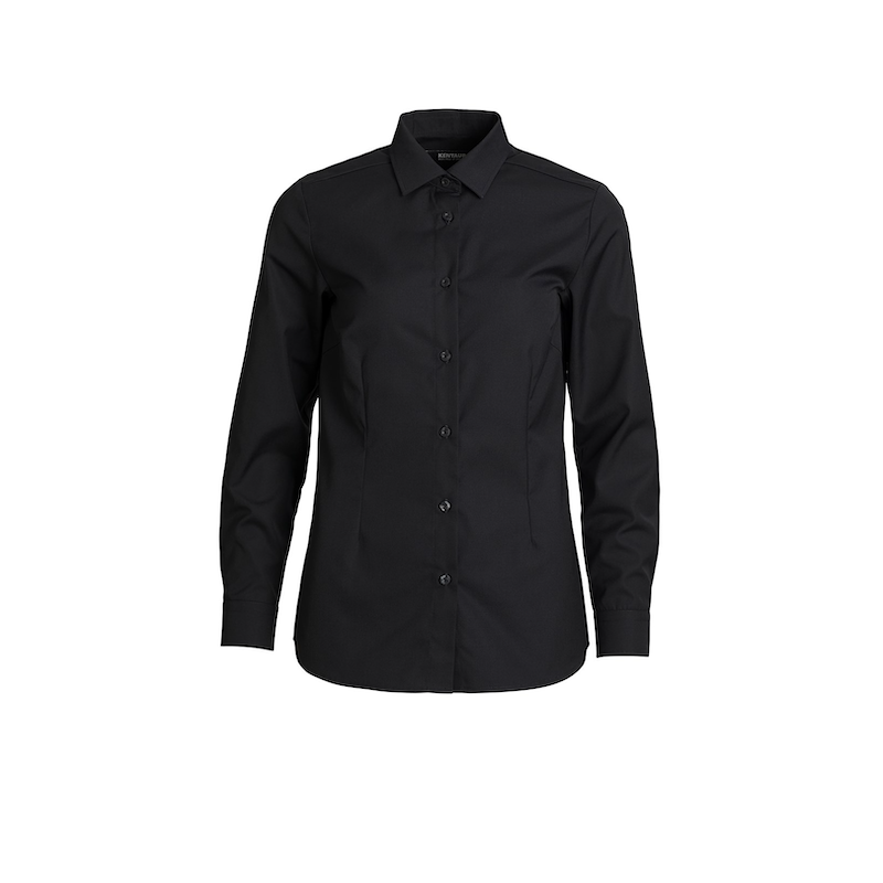 Kentaur dame skjorte modern fit - Sort (15470)